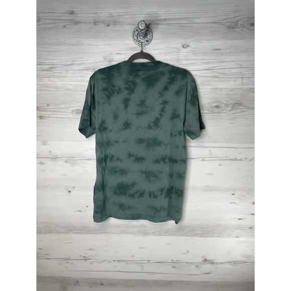 True Religion Shirt Mens Medium Green Tie Dye True RLGN Foil Crew Neck Graphic - Picture 10 of 10